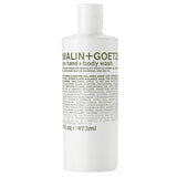 Malin + Goetz Rum Hand & Body Wash, 16 Fl. Oz. – Men & Women Natural Body Wash For All Skin Types, Foaming Hydrating Cleansing Gel, Cruelty-Free & Vegan