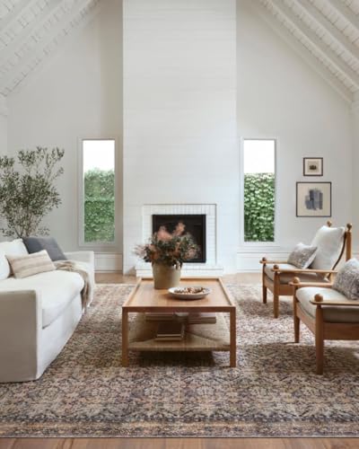 Loloi Amber Lewis Billie Collection, Ink & Salmon 10'-0