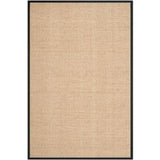 SAFAVIEH Area Rug 8x10 - Natural Fiber Collection - Large - Natural & Beige, Seagrass, Basketweave Pattern (NF114A)