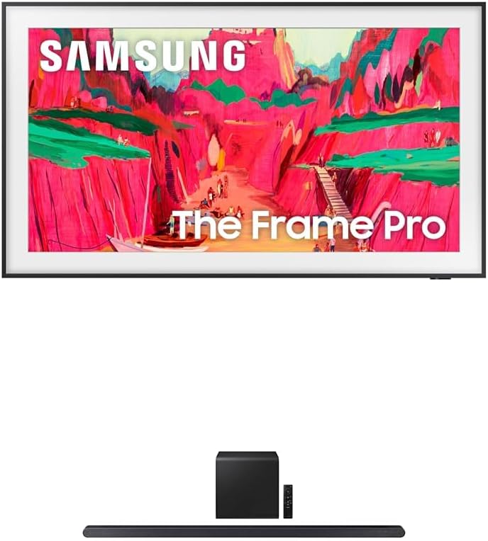 Samsung 55-Inch Class The Frame LS03F 4K QLED Smart TV (2025 Model) Slim Fit Wall Mount, Modern Frame Design, NQ4 AI Gen2 Processor, Art Mode, Artful Picture Quality, Samsung Vision AI, Alexa Built-in