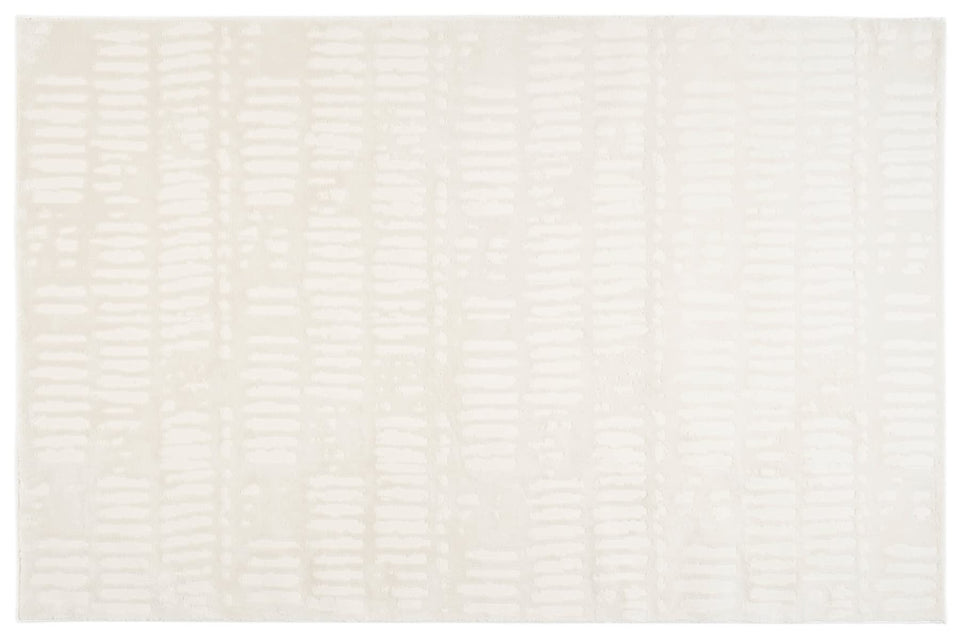 Revival Rugs Shell 5'3"x7'10" Washable Area Rug for Living Room Bedroom - 100% Recycled Oeko-TEX Certified, Medium Pile, Beige, Cream