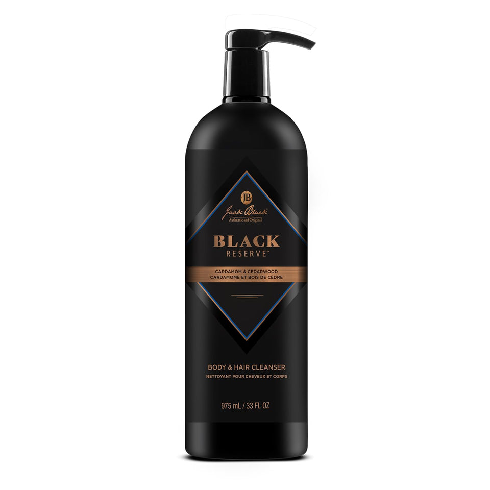 Jack Black Turbo Wash Energizing Body & Hair Cleanser, 33 Fl Oz – Rosemary, Eucalyptus & Juniper Berry – Mens Body Wash, Mens Shampoo, Skin Care, Hair Care, Dual-Purpose Body Wash Men, Sulfate–Free