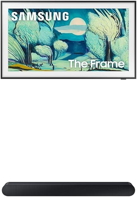 Samsung 55-Inch Class The Frame LS03F 4K QLED Smart TV (2025 Model) Slim Fit Wall Mount, Modern Frame Design, NQ4 AI Gen2 Processor, Art Mode, Artful Picture Quality, Samsung Vision AI, Alexa Built-in