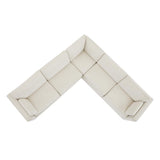 CHITA Oversized Modular Sectional Sofa, FSC Certified L Shaped Sectional Couches for Living Room, 112 inch Width,4 Seat Modular Sofa with Storage Ottoman, Linen