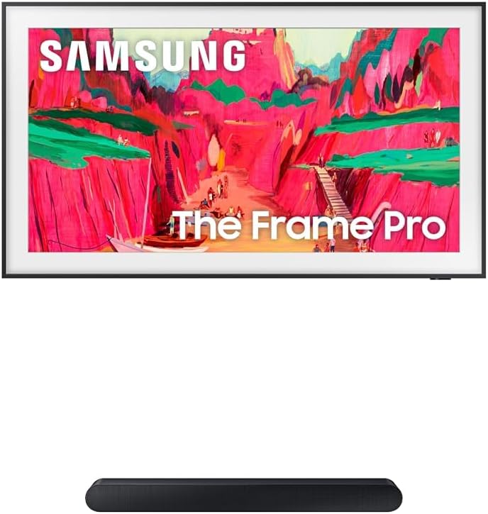 Samsung 55-Inch Class The Frame LS03F 4K QLED Smart TV (2025 Model) Slim Fit Wall Mount, Modern Frame Design, NQ4 AI Gen2 Processor, Art Mode, Artful Picture Quality, Samsung Vision AI, Alexa Built-in
