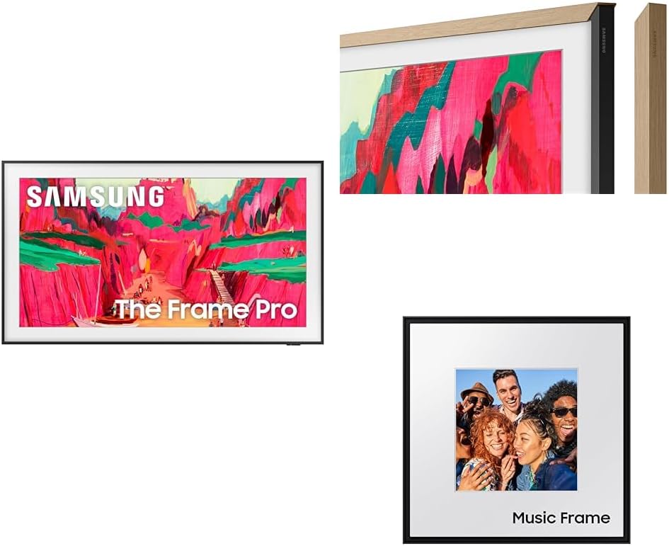 Samsung 55-Inch Class The Frame LS03F 4K QLED Smart TV (2025 Model) Slim Fit Wall Mount, Modern Frame Design, NQ4 AI Gen2 Processor, Art Mode, Artful Picture Quality, Samsung Vision AI, Alexa Built-in