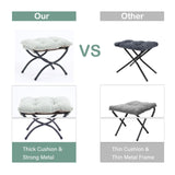 LITA Lazy Chair with Ottoman, Modern Accent Leisure Upholstered Lazy Sofa Armchair, Contemporary Lounge Reading Chair with Armrests and a Side Pocket for Living Room, Bedroom & Small Space, Dark Grey