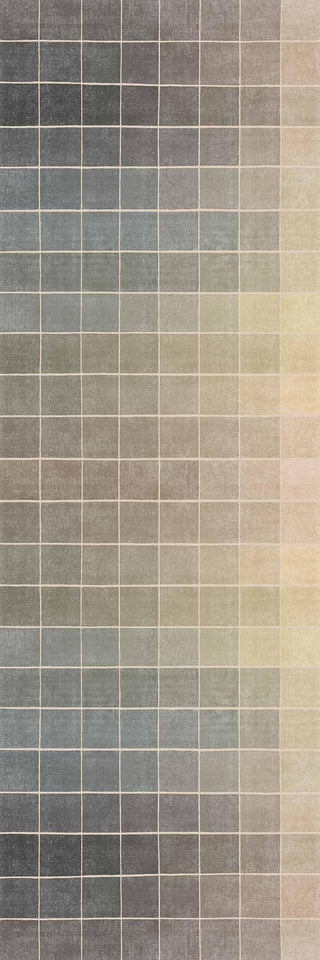 Neutral Living Room Rug - 10x14 Farmhouse Beige Brown Large Area Rug for Dining Room, Bedroom, Low Pile Lightweight Washable