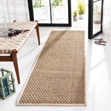 SAFAVIEH Area Rug 8x10 - Natural Fiber Collection - Large - Natural & Beige, Seagrass, Basketweave Pattern (NF114A)