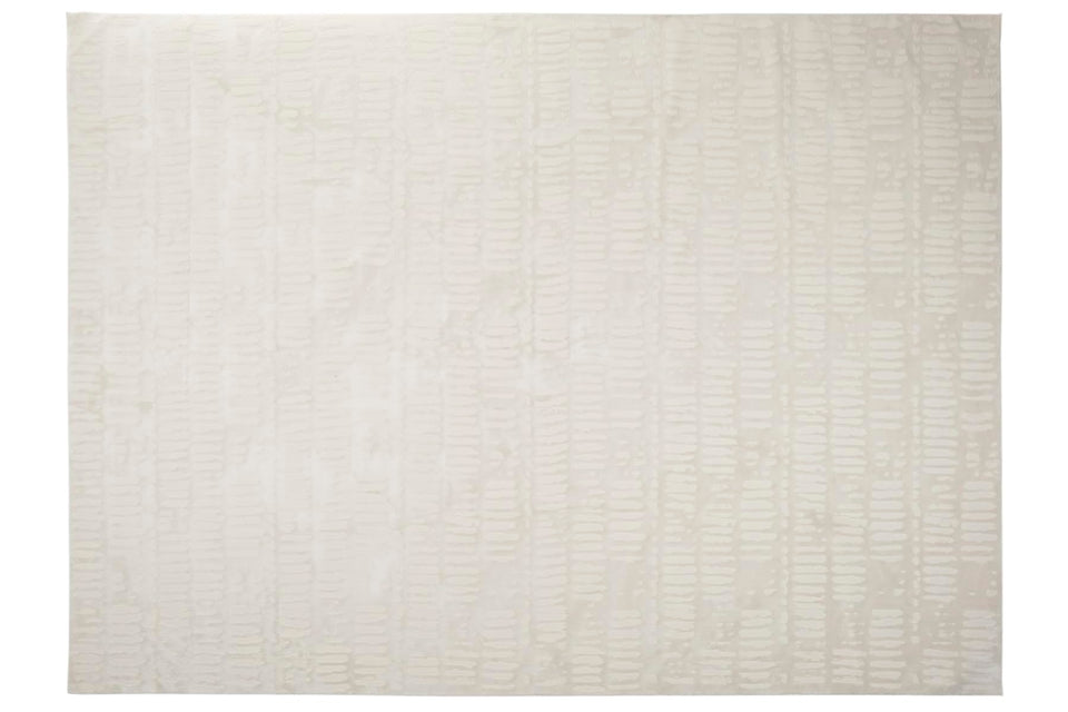 Revival Rugs Shell 5'3"x7'10" Washable Area Rug for Living Room Bedroom - 100% Recycled Oeko-TEX Certified, Medium Pile, Beige, Cream