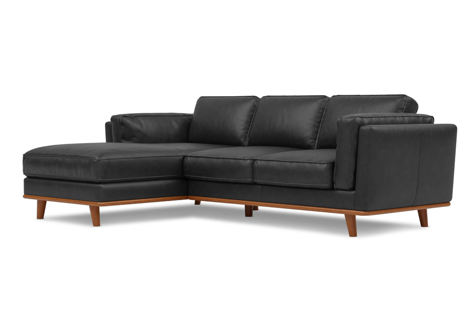 Valencia Artisan Full Leather Sofa 88” - Pure Full Italian Nappa Leather Couch, Solid Wood Accent, Ultimate Comfort, Cognac Tan