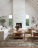 Loloi Amber Lewis Billie Collection, Ink & Salmon 10'-0" x 14'-0" Area Rug – Antique & Distressed Accent Rugs for Living Room, Bedroom, Entryway & Hallway, No Shed High Traffic Area Home Decor Rug