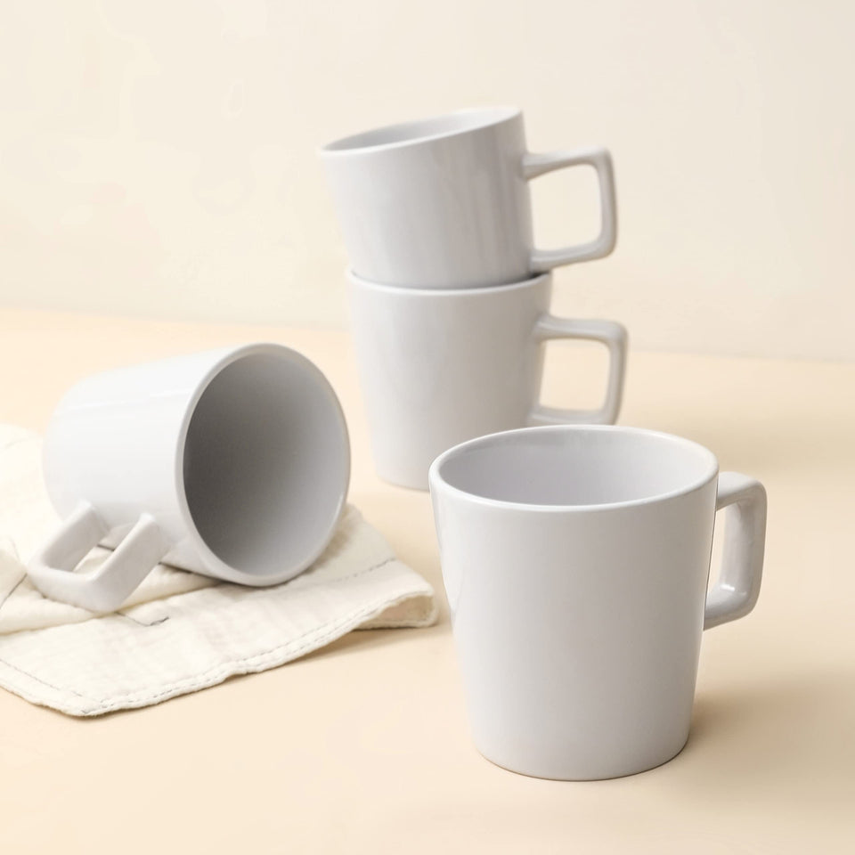 Stone Lain Celina Stoneware 32 Piece Dinnerware Set, Plates and Bowls, Black Matte Dish Collection, Service for 8 – Contemporary Minimalist Style, Microwave & Dishwasher Safe