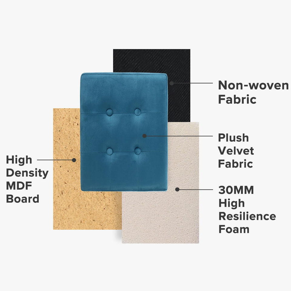 LINMAGCO Ottoman Storage Ottoman with Storage Small Foot Rest Stool Under Desk Stool Short Folding Footrest Linen Cloth Dark Gray 16X12X12IN