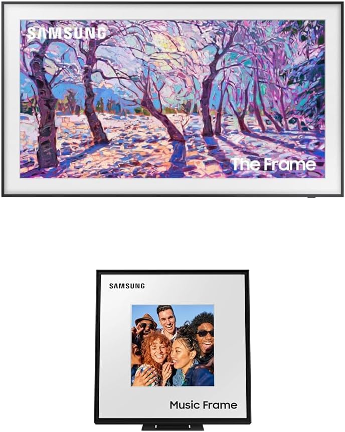 SAMSUNG 65-Inch Class QLED 4K LS03D The Frame Series Quantum HDR Smart TV w/Dolby Atmos, Art Mode, Anti-Reflection, Customizable Frame, Slim Fit Wall Mount with Alexa Built-in (QN65LS03D, 2024 Model)