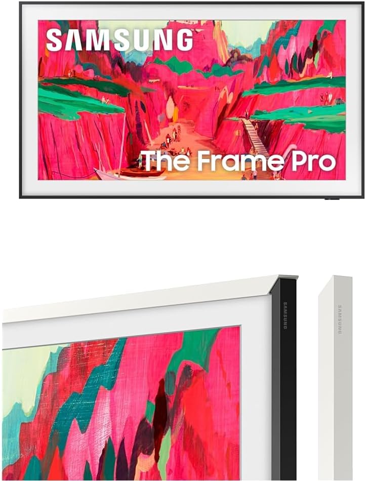 Samsung 55-Inch Class The Frame LS03F 4K QLED Smart TV (2025 Model) Slim Fit Wall Mount, Modern Frame Design, NQ4 AI Gen2 Processor, Art Mode, Artful Picture Quality, Samsung Vision AI, Alexa Built-in