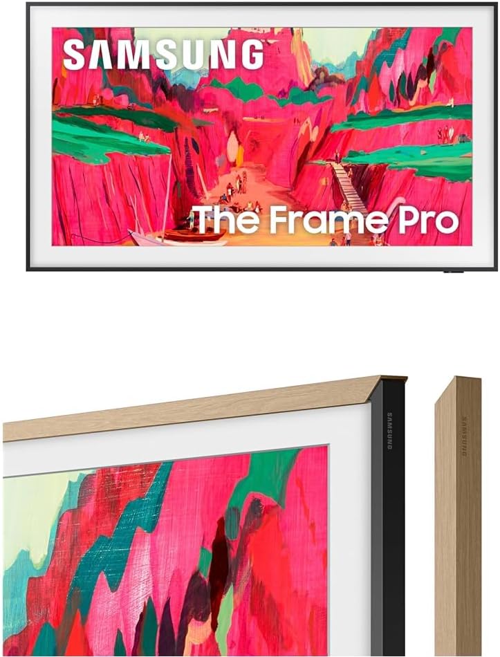 Samsung 55-Inch Class The Frame LS03F 4K QLED Smart TV (2025 Model) Slim Fit Wall Mount, Modern Frame Design, NQ4 AI Gen2 Processor, Art Mode, Artful Picture Quality, Samsung Vision AI, Alexa Built-in