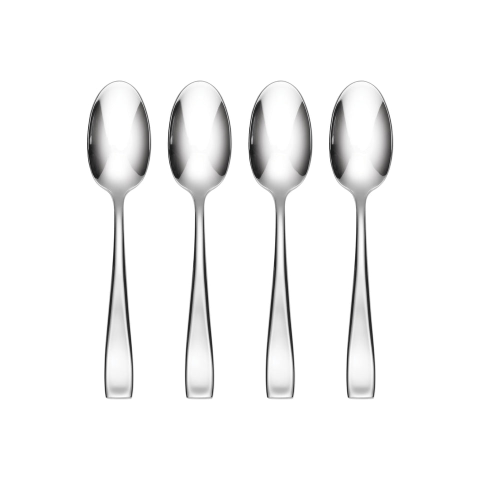 Oneida Silverware Set For 12, Moda 65-Piece Fine Flatware Set with Serving Utensils, Service For 12, 18/10 Stainless Steel, Dishwasher Safe For home, Knives Spoons and Forks Set (Silver, 65 pieces)
