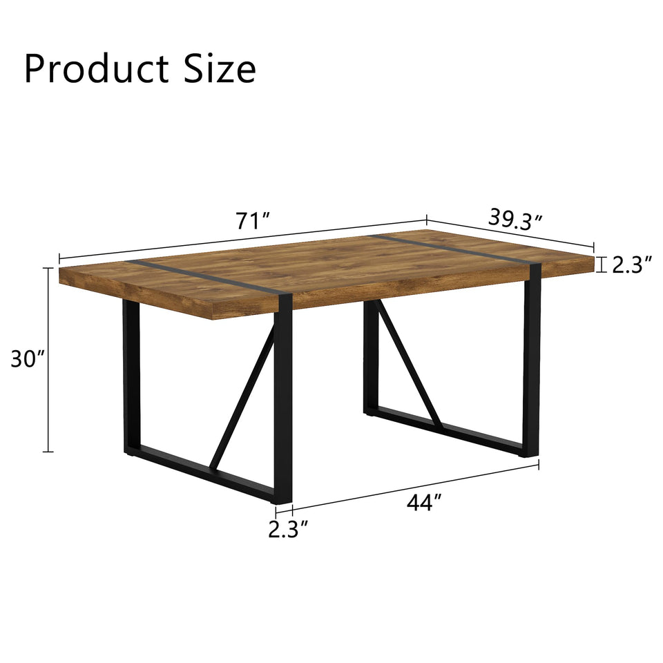 MUUOKY Dining Table Set for 4, Modern 55'' Wood Dinette Table Set for 4 with Fabric Dining Chairs,Table and Chairs Set of 4,Ideal for Kitchen Dining Room