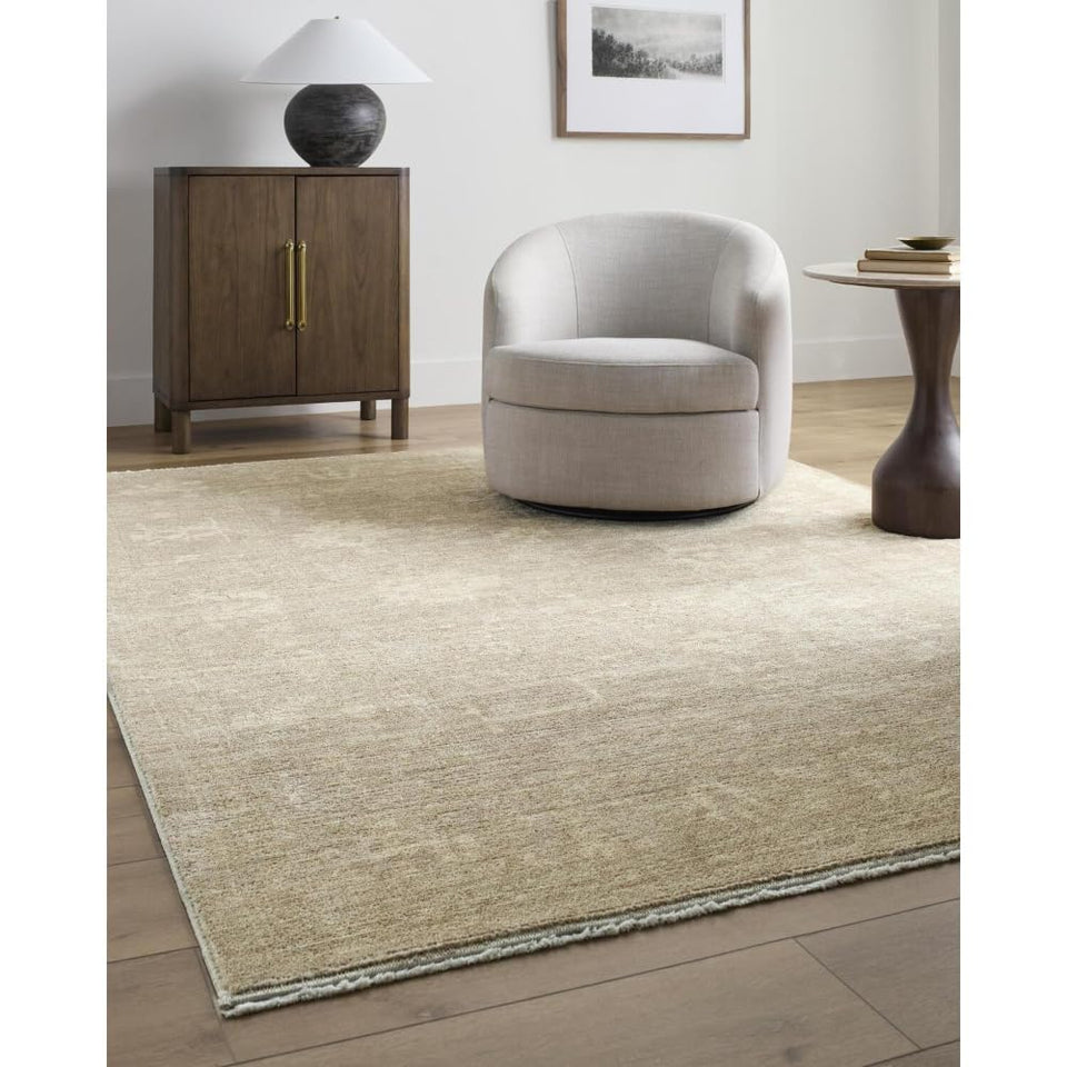Livabliss x Galey Alix Fetscher V Vintage Damask Area Rug, 7'10" x 10' (8' x 10'), Dusy Sage
