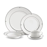 Mikasa Parchment 40-Piece Dinnerware Set, Service for 8, Durable Porcelain Plates, Bowls, and Mugs with Contemporary Design, Dishwasher Safe