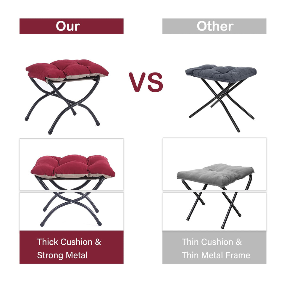 LITA Lazy Chair with Ottoman, Modern Accent Leisure Upholstered Lazy Sofa Armchair, Contemporary Lounge Reading Chair with Armrests and a Side Pocket for Living Room, Bedroom & Small Space, Dark Grey