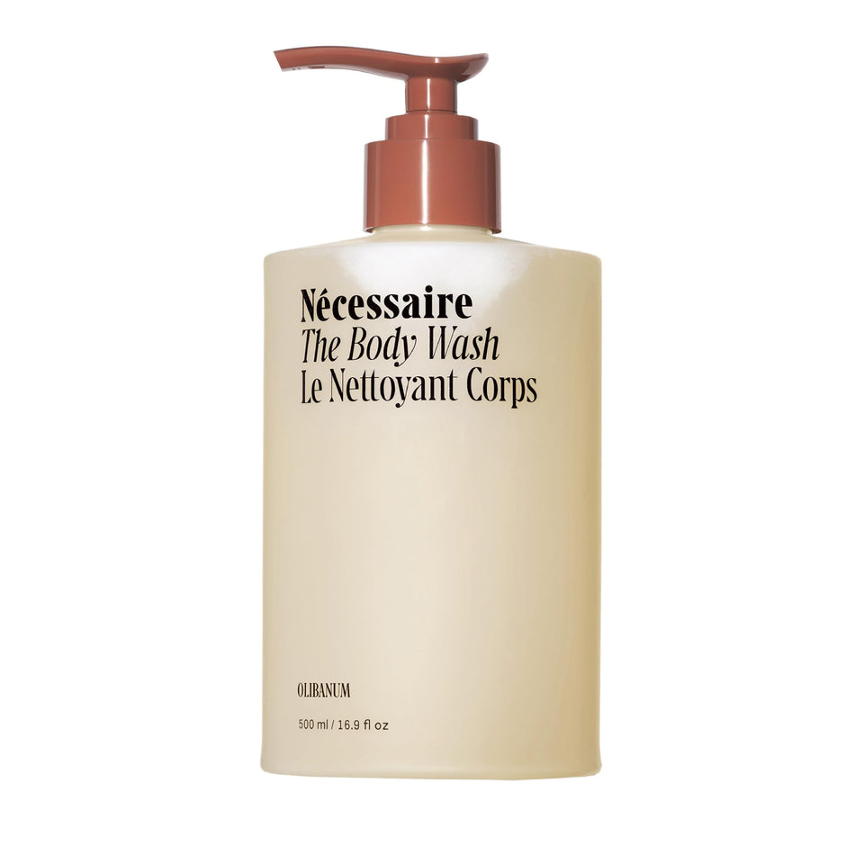 Nécessaire The Body Wash Eucalyptus — Multi-Oil Shower Gel Cleanser for Women + Men — Non-Comedogenic Body Wash with Niacinamide. 500ml/16.9 fl oz