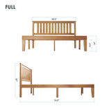 Mellow Naturalista Classic 12-Inch Solid Wood Platform Bed | Wooden Slats, No Box Spring Needed, Easy Assembly | Full, Espresso