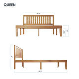 Mellow Naturalista Classic 12-Inch Solid Wood Platform Bed | Wooden Slats, No Box Spring Needed, Easy Assembly | Full, Espresso