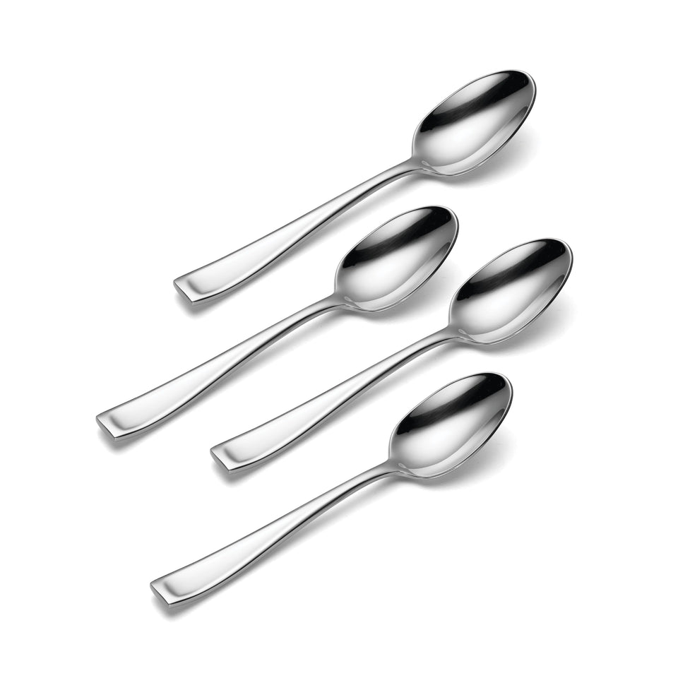 Oneida Silverware Set For 12, Moda 65-Piece Fine Flatware Set with Serving Utensils, Service For 12, 18/10 Stainless Steel, Dishwasher Safe For home, Knives Spoons and Forks Set (Silver, 65 pieces)