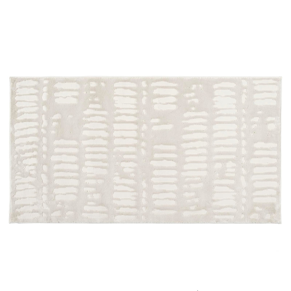 Revival Rugs Shell 5'3"x7'10" Washable Area Rug for Living Room Bedroom - 100% Recycled Oeko-TEX Certified, Medium Pile, Beige, Cream