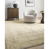 Livabliss x Galey Alix Fetscher V Vintage Damask Area Rug, 7'10" x 10' (8' x 10'), Dusy Sage