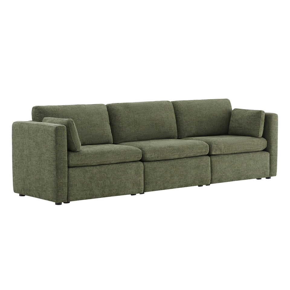 CHITA Oversized Modular Sectional Sofa, FSC Certified L Shaped Sectional Couches for Living Room, 112 inch Width,4 Seat Modular Sofa with Storage Ottoman, Linen