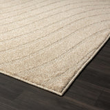 LUXE WEAVERS Modern Geometric Wave Cream 9x12 Area Rug