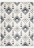 SAFAVIEH Area Rug 8x10 - Moroccan Tassel Shag Collection - Large - Ivory & Brown, Boho Design, Non-Shedding & Easy Cleaning, Plush Pile, Ideal for Living Room, Bedroom, Dining Space (MTS688A)