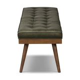 POLY & BARK Napa 72" Apartment Sofa – Italian-Tanned Full-Grain Pure-Aniline or Semi-Aniline Leather, Feather-Down Cushioning, Kiln-Dried Solid Wood Frame, Walnut Legs - Cognac Tan