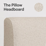 Nectar Bamboo Platform Bed Frame - Queen - Natural - Floating Center Support Legs - 12” Height - Easy Tool Free Set Up - Contemporary and Durable - Sturdy Wooden Support Slats - Holds Up To 800 Pounds