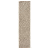 LUXE WEAVERS Modern Geometric Wave Cream 9x12 Area Rug