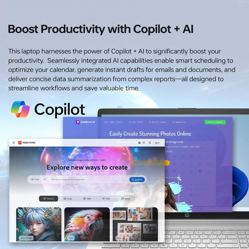 HP 17 Laptop, 17.3" HD+ Touchscreen Display