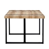 MUUOKY Dining Table Set for 4, Modern 55'' Wood Dinette Table Set for 4 with Fabric Dining Chairs,Table and Chairs Set of 4,Ideal for Kitchen Dining Room