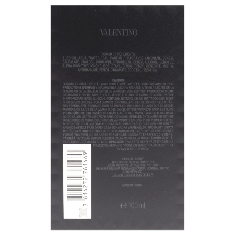 Valentino Uomo Born in Roma for Men 3.4 oz Eau de Toilette Spray