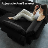 Belffin Modular Sectional Sofa with Ottomans Velvet Reversible Sleeper Chaise Bed Storage Seat Black