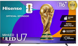 Hisense 55" U7 Mini-LED ULED 4K UHD Best Premium Gaming Google Smart TV (55U75QG, 2025 Model) - QLED, Native 165Hz, VRR 288, Up to 3000 Nits, HDR10+, Dolby Vision IQ · Atmos, IMAX Enhanced, 2.1.2 Ch