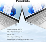 HP 17 Laptop, 17.3" HD+ Touchscreen Display