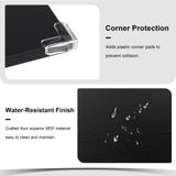 Feonase 5-Piece Dining Table Set for 4-8 People, 63" Large Extendable Kitchen Table Set with 2 Benches and 2 Square Stools, Dining Room Table with MDF Wood Board, Easy Assembly, Black