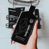 Black Wolf Salicylic Acid Body Wash for Men, 1 Liter - Men's Acne Body Wash - Charcoal Helps Reduce Acne Breakouts & Cleanse Your Skin - Full Coverage & Deep Clean Treatment - Men's Bodywash