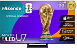 Hisense 55" U7 Mini-LED ULED 4K UHD Best Premium Gaming Google Smart TV (55U75QG, 2025 Model) - QLED, Native 165Hz, VRR 288, Up to 3000 Nits, HDR10+, Dolby Vision IQ · Atmos, IMAX Enhanced, 2.1.2 Ch
