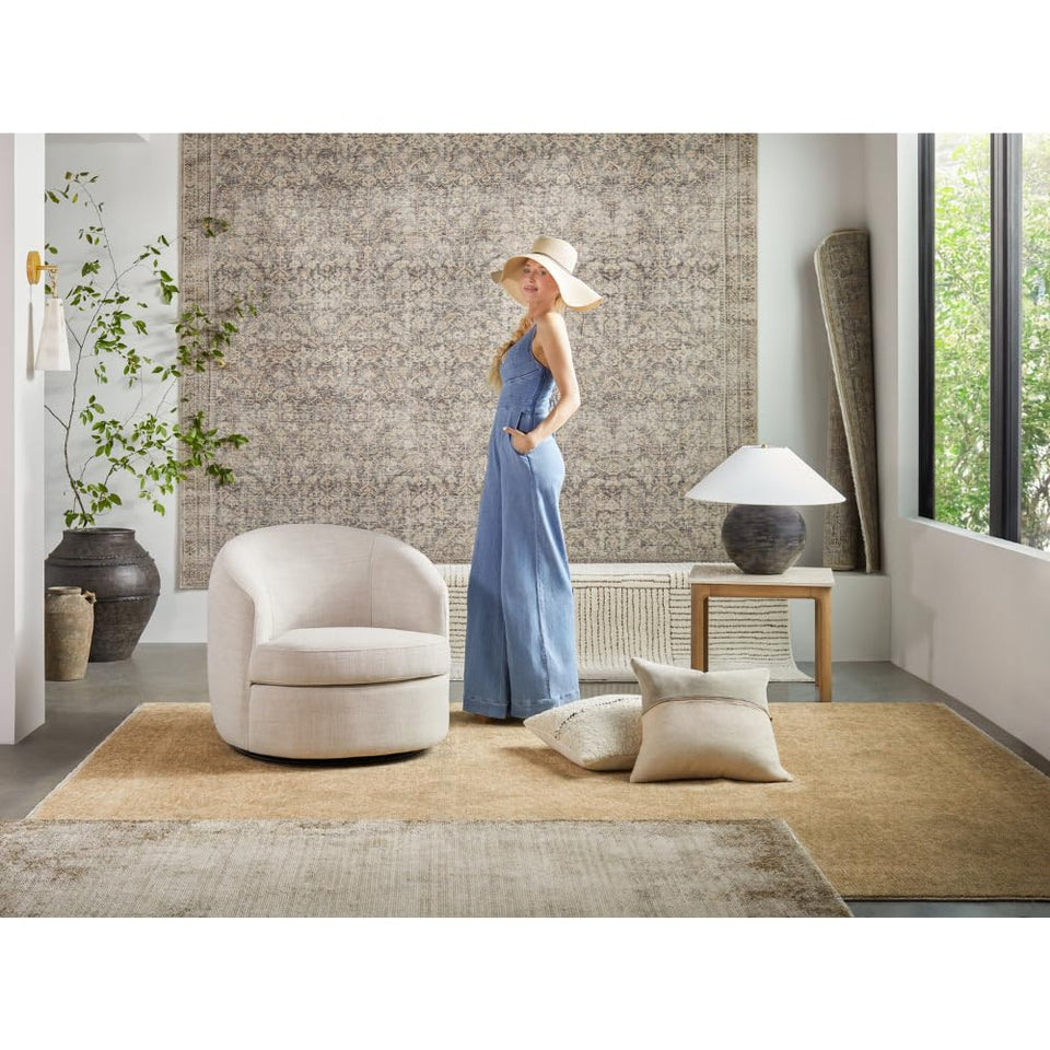 Livabliss x Galey Alix Fetscher V Vintage Damask Area Rug, 7'10" x 10' (8' x 10'), Dusy Sage