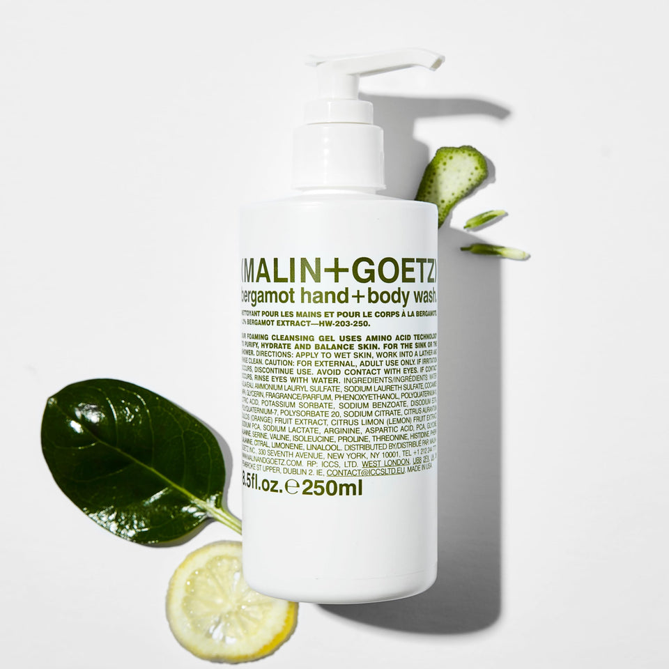Malin + Goetz Rum Hand & Body Wash, 16 Fl. Oz. – Men & Women Natural Body Wash For All Skin Types, Foaming Hydrating Cleansing Gel, Cruelty-Free & Vegan