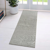 LUXE WEAVERS Modern Geometric Wave Cream 9x12 Area Rug